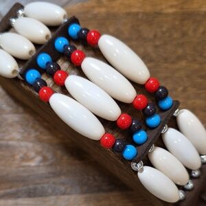 Native American Inspired Beaded Choker Necklace or Bracelet